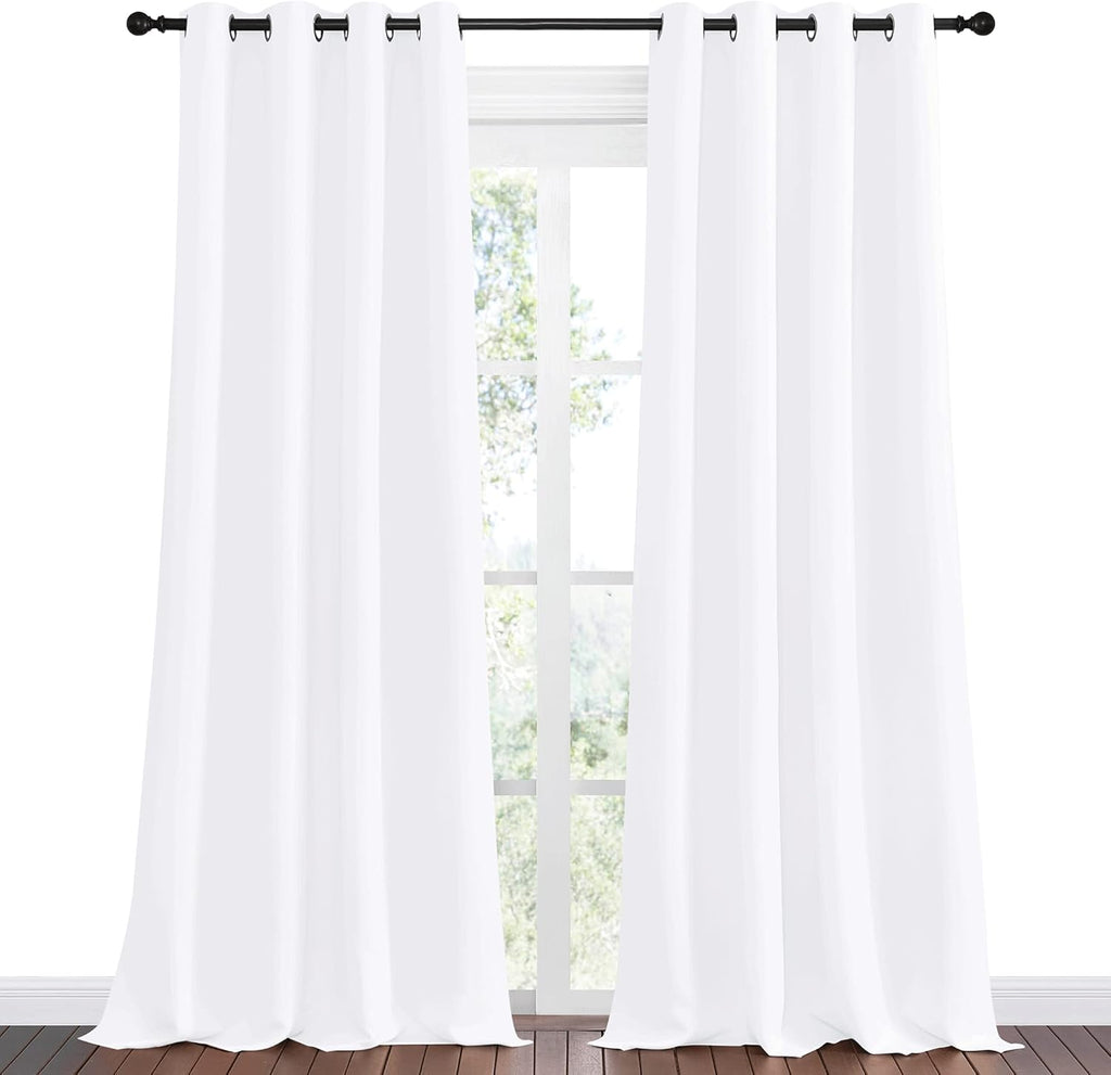 NICETOWN Blackout Curtains - Extra Long Sea Teal Drapes for Kids Room | Set of 2, 55 x 120 Inch, Thermal Insulated
