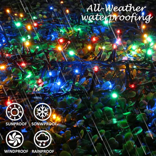 49FT 500 LED Multicolor Christmas String Lights with 8 Modes and Timer