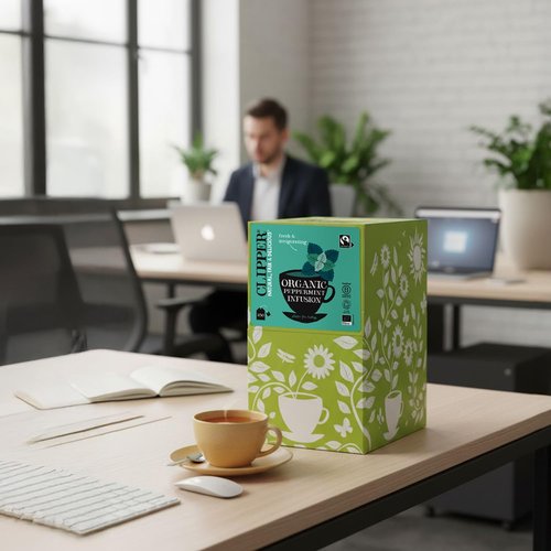 Clipper Tea Peppermint Teabags – Caffeine Free, USDA Organic, Great Hot or Iced – Sweet, Refreshing, Natural, Fair & Delicious Sweet – 250 Tea Bags