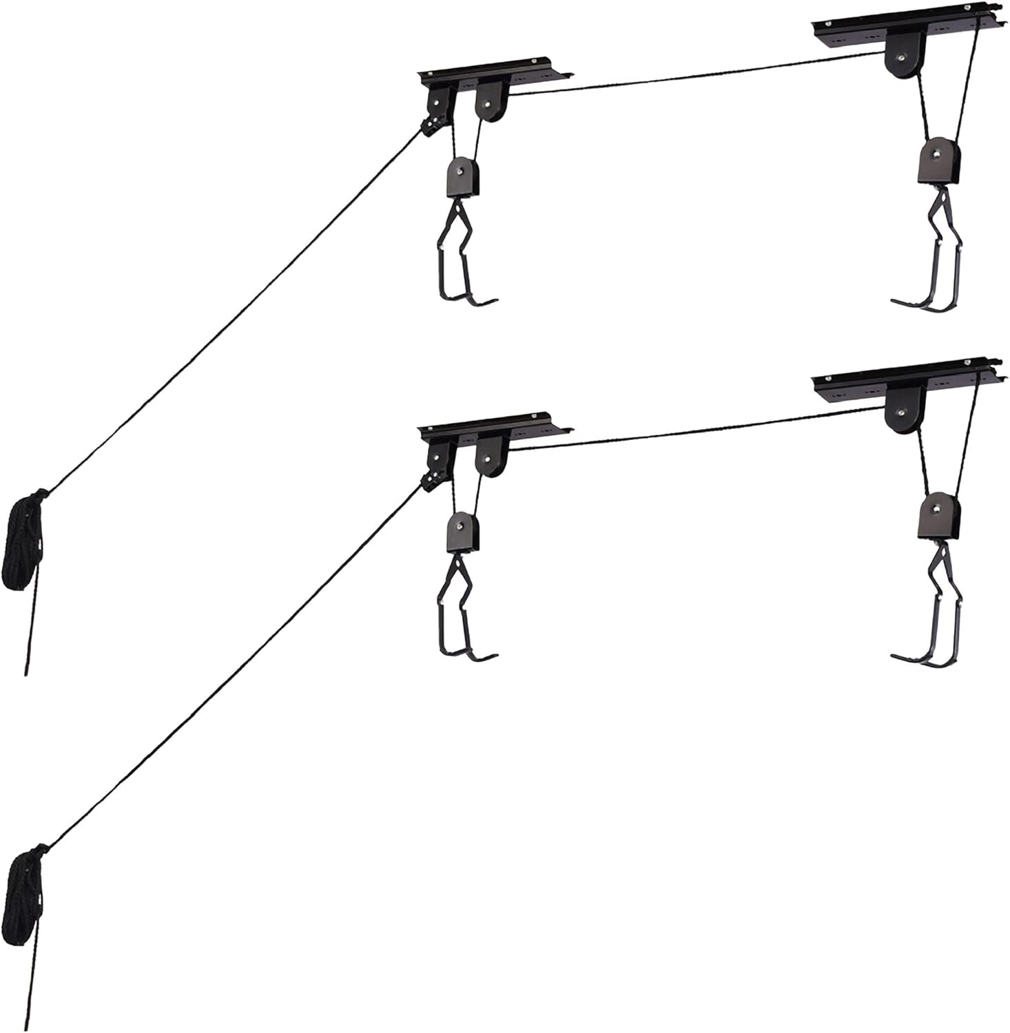 Rad Sportz Bike Hanger - Overhead Hoist Pulley System for Secure Garage Ceiling Storage | 100lb Capacity