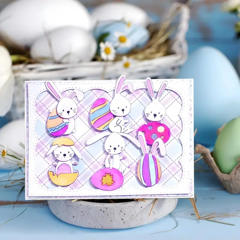 Easter Bunny Metal Cutting Dies for Scrapbooking and Card Making