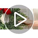 Mini Christmas Wreaths Set of 4 - 15 Inch Rustic Holiday Door Decor
