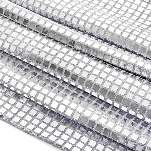 12 x 72 Inch Silver Glitter Disco Table Runner - Party Decor