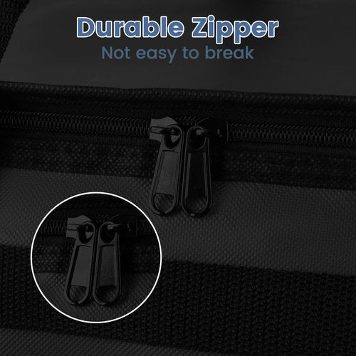 Cooler Insulated Food Delivery Bag & Drink Carrier with Hard Bottom, XXX-Large Pizza Bags for Commercial Food Delivery, Grocery Catering Travel Thermal Frozen Carrier, Cold Warmer Accessories