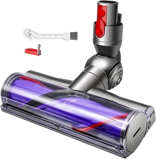 Upgrade Quick-Release Vacuum Direct Drive Head Replacement for Dyson V7 V8 V10 V11 V15，Suitable for Hardwood Floor Carpets Attachment SV10 SV11 SV12 SV14 Replacement Part Electric Head Roller Brush