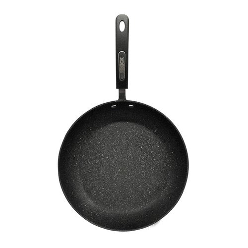 Starfrit The Rock Terra 30cm (12'') Ceramic Non-Stick Fry Pan - Thick Aluminum Base - PFAS Free - Easy to Clean - Black Marble