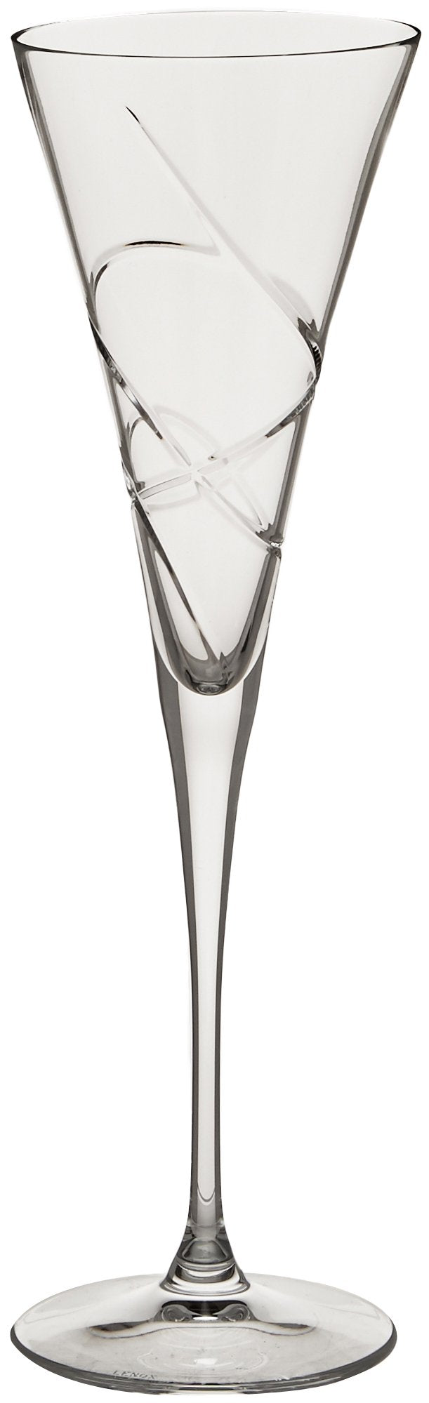 Lenox Adorn Crystal 2-Piece Toasting Flute Set, 2 Count, Clear, 7oz