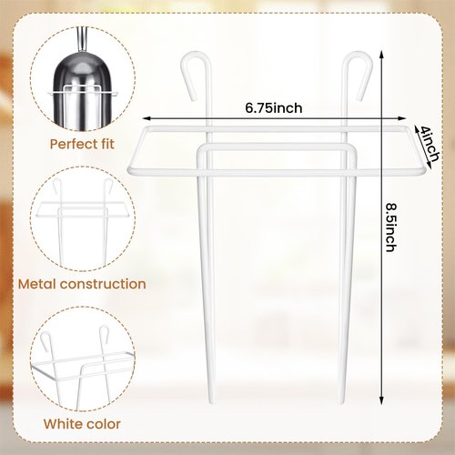 Teecyhooo 2 Set 58 oz Aluminum Ice Scoop with Holder Large Metal Utility Scoop Professional Grade Scooper for Ice, Flour, Candy, Sugar, Rice, Popcorn, Coffee, and Beans for Home or Commercial Kitchens