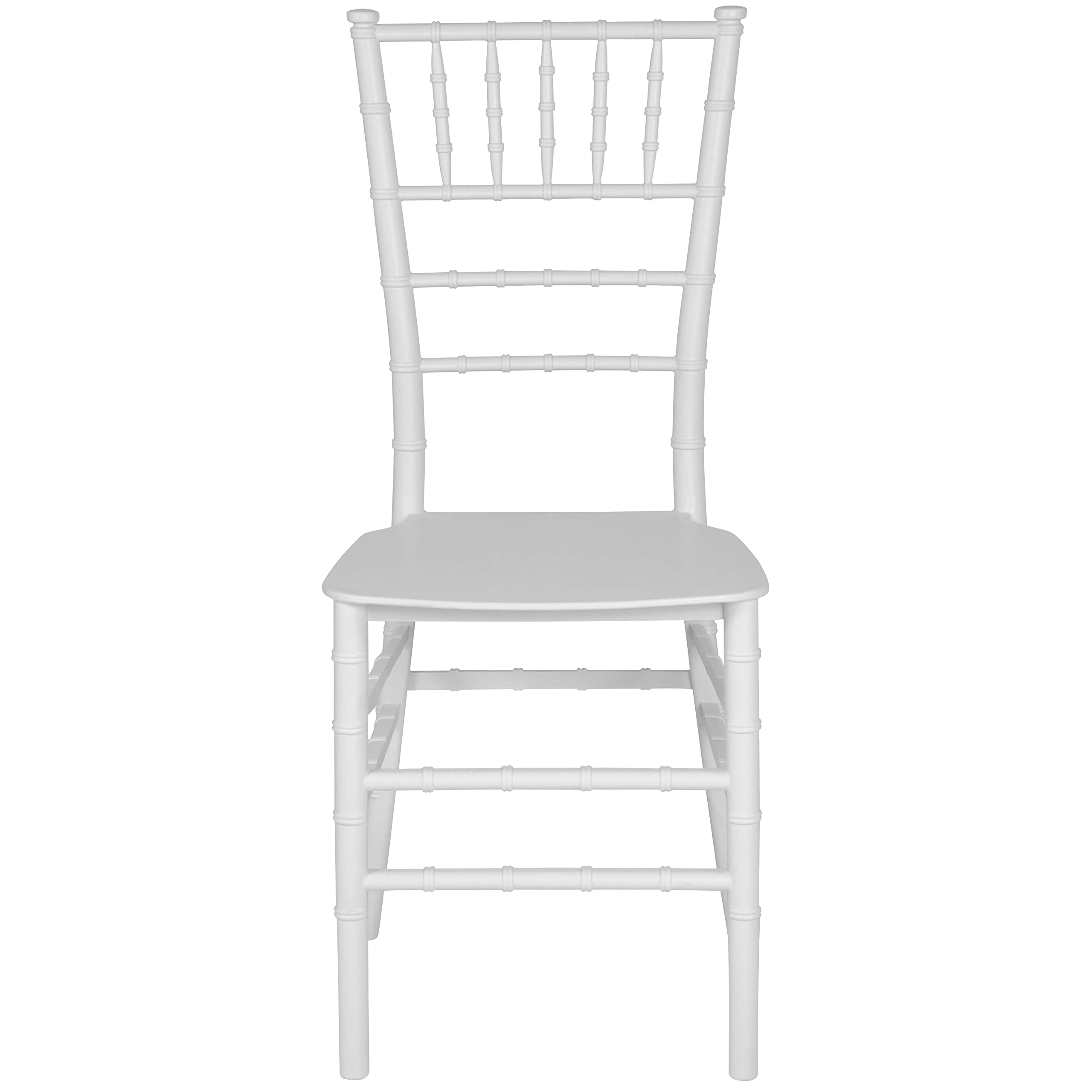 Flash Furniture HERCULES Series White Resin Stacking Chiavari Chair