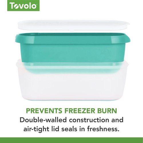 Tovolo Reusable Ice Cream Containers for Homemade Ice Cream Glide A Scoop Ice Cream Tub for Reusable Ice Cream, 1.5 Quart BPA Free Insulated Freezer Safe Ice Cream Container