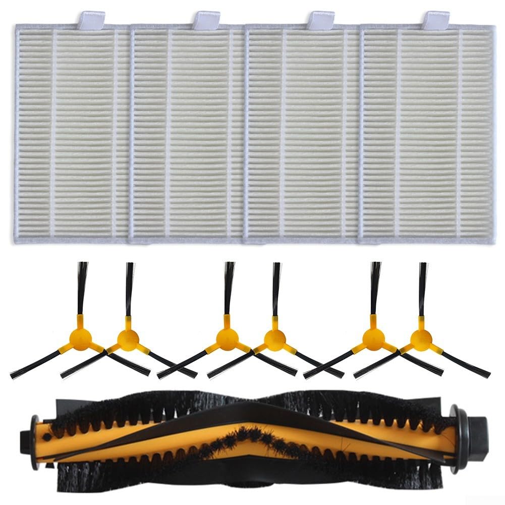 Vacuum Replacement Parts for bObsweep PetHair for SLAM Robot Vacuum Cleaner, Robotic Vacuum Cleaner Spare Accessories, Robot Vacuum Cleaner Parts Set Includes, Mop Cloths, Side Brushes