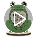 Inspirational Frog Desk Plaque - 'I Believe in You' Motivational Gift