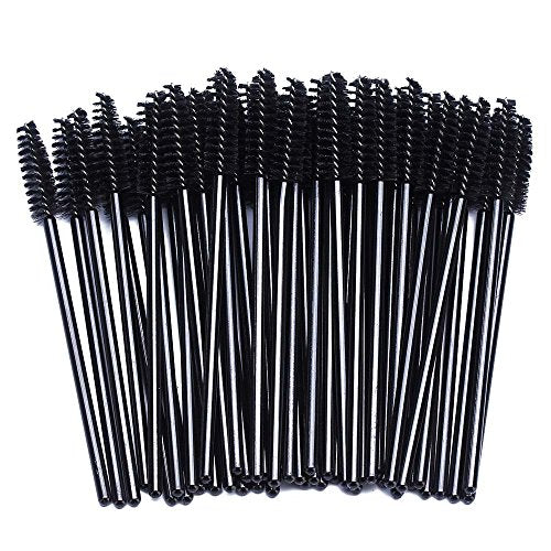 BTYMS 100 Pcs Disposable Eyelash Spoolies Brushes & Lash Wands