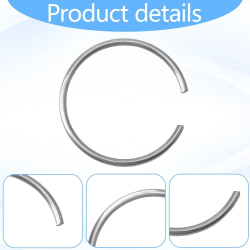 Commercial Vacuum Cleaner Aluminum Wand Ring for ProTeam Vacuums, Compatible with Cirrus CR9100/CR67C/CR77C & ProGrade P8000/P8500/P9000 Series - Durable Compression Rings 4-Pack