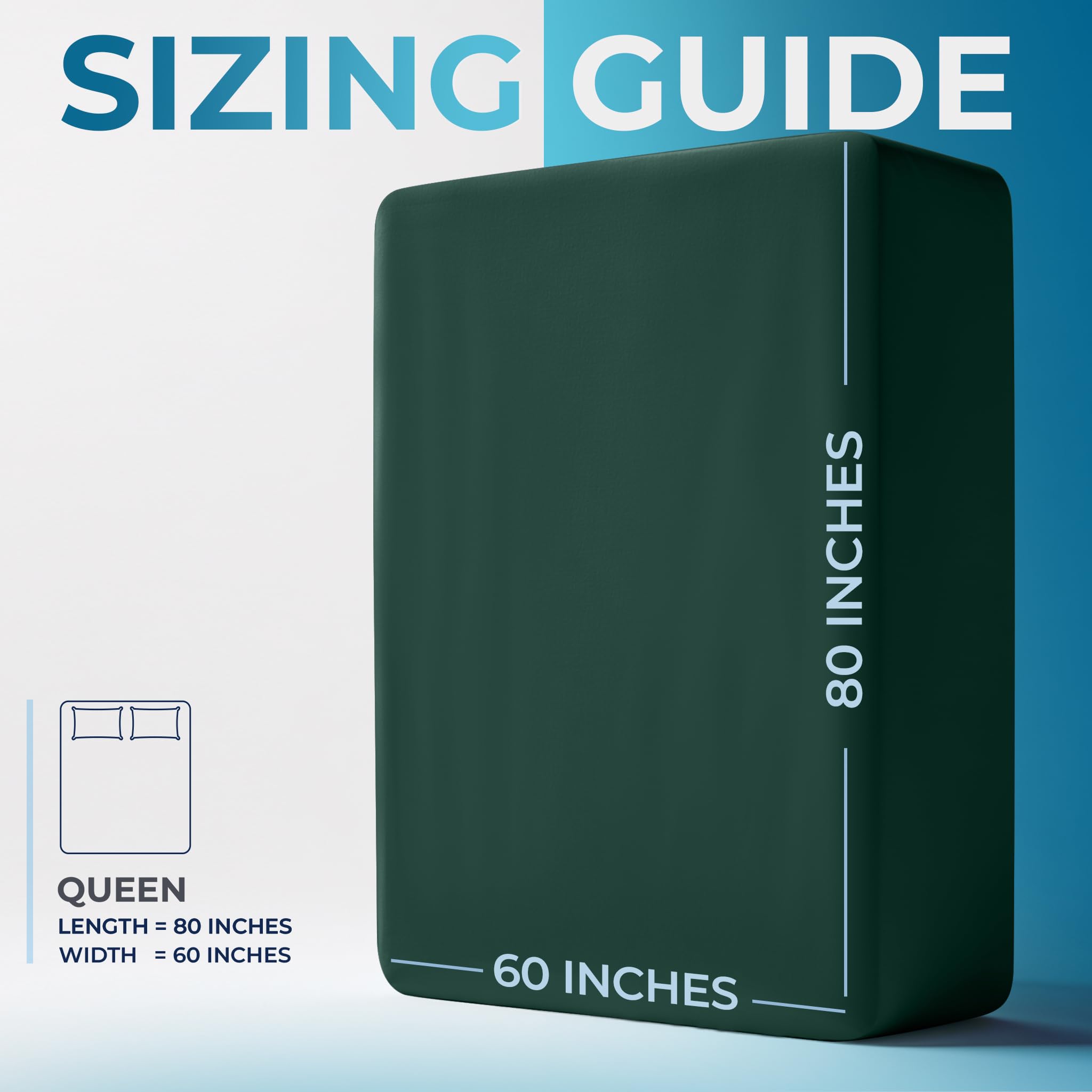 Utopia Bedding Extra Deep Pocket Queen Fitted Sheet, Fits up to 21 Inch Mattress - Hotel Luxury, Soft, Breathable and Comfy - Shrinkage and Fade Resistant - Easy Care (Emerald)