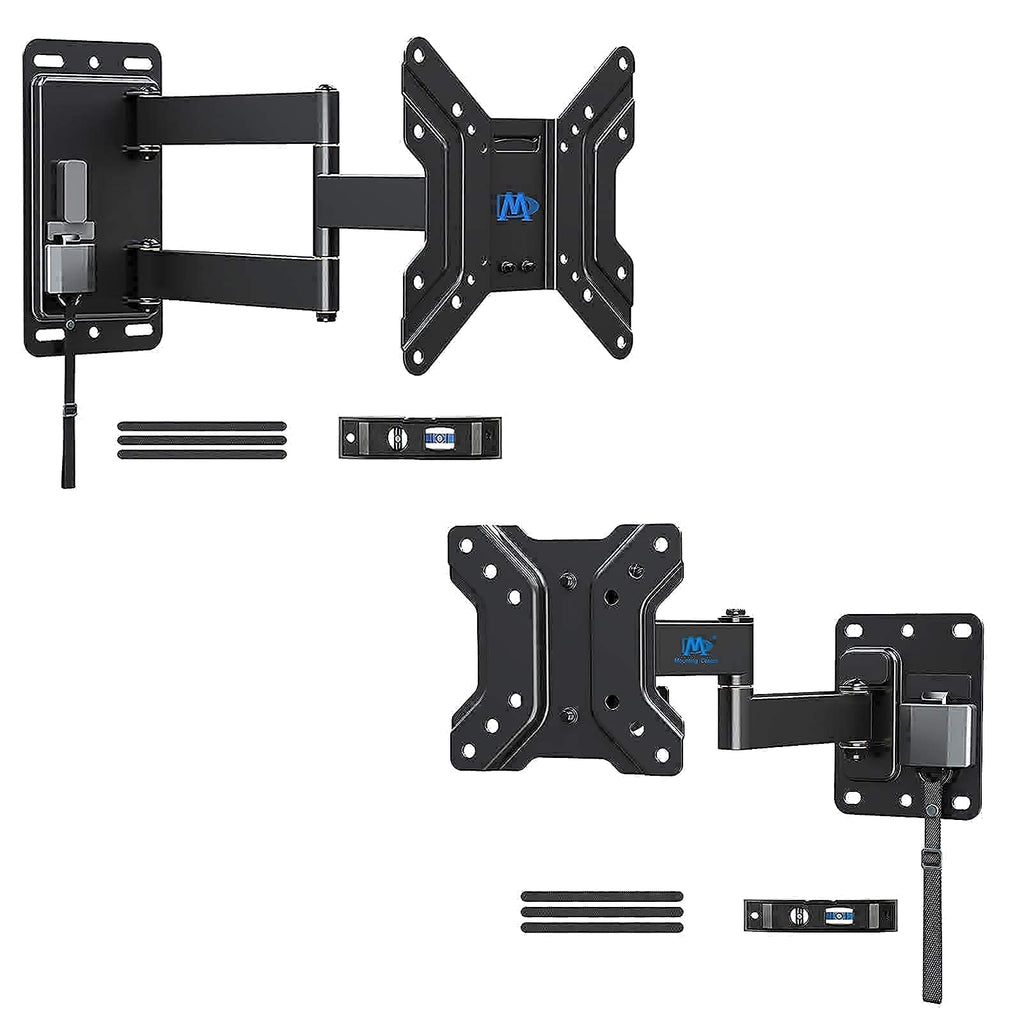 Mounting Dream MD2210 Lockable RV TV Mount for 17-43 inch TV, RV TV Wall Mount 200mm VESA 44 lbs. Loading and MD2209 Lockable RV TV Mount for 10-26 Inch Flat Screen TV, Camper Trailer RV TV Wall Mount