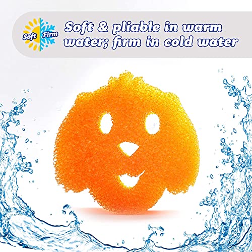 Scrub Daddy Pet Edition Scratch-Free Multipurpose Kitchen Sponge - BPA Free, Odor & Stain Resistant