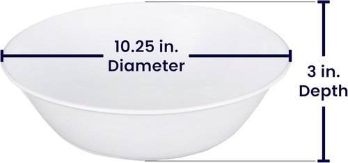 Corelle Livingware 2-Quart Serving Bowl - Winter Frost White | Durable & Stylish Design