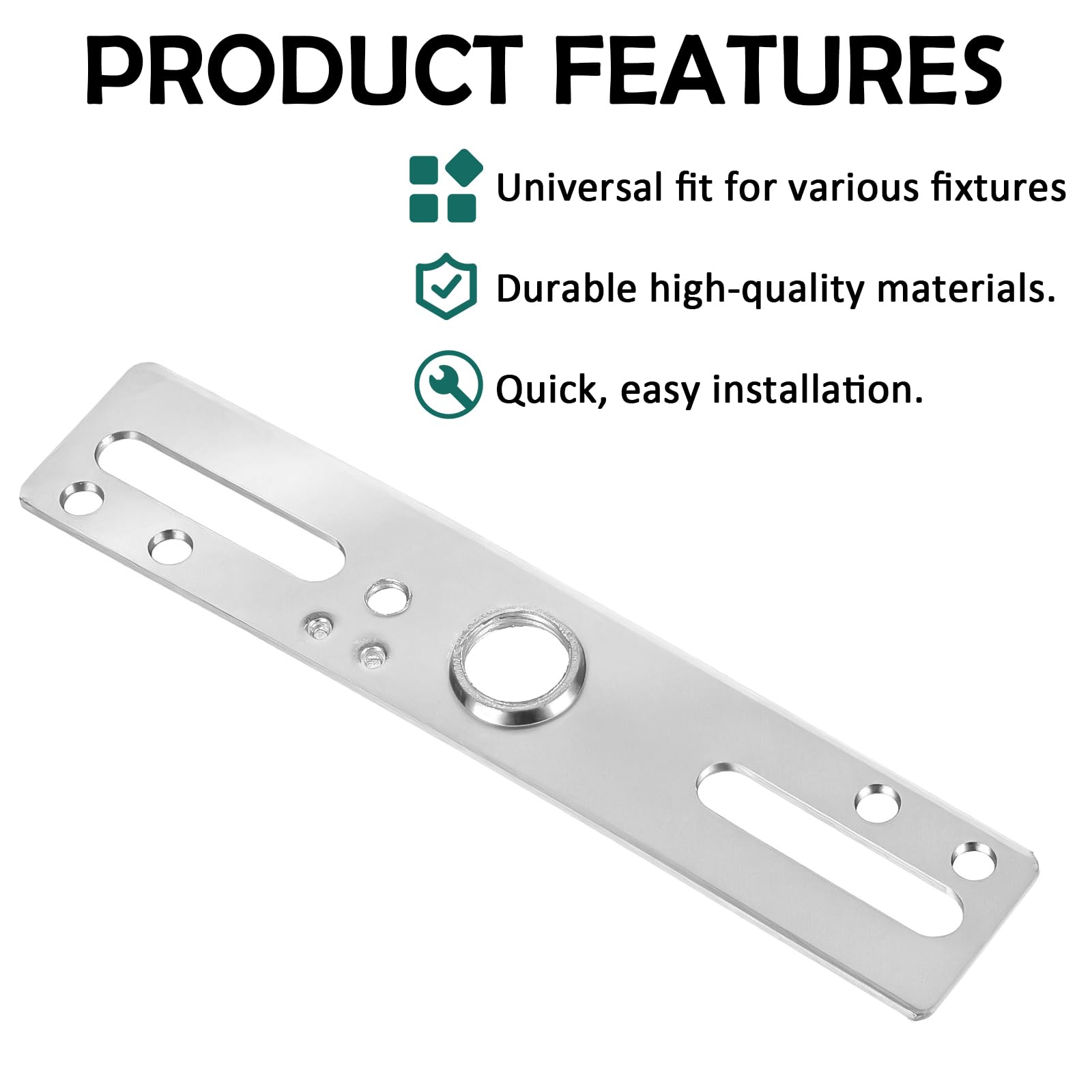 4 Inch Ceiling Light Fixture Mounting Bracket Kit, 4 PCS Light Crossbar Mounting Bracket Universal Lamp Fixture Hardware Set Lighting Crossbar Kit Ceiling Lights Plate for Chandelier Wall Lights