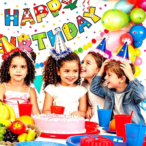 Cartoon Happy Birthday Banner | Fun Party Decorations