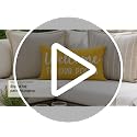 PANDICORN Yellow Farmhouse Throw Pillow Cover 12x20 Inch for Porch