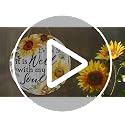 Bolisom Rustic Sunflower Door Sign | Inspirational Home Decor 12"