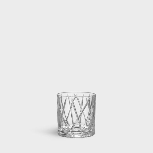 Orrefors City Double Old Fashioned Glass (Set of 4) - 11 Fl. Oz., Asymmetric Design, Glassware for Whiskey, Bourbon, Gin, Serving Cocktails & Margaritas, Dishwasher Safe