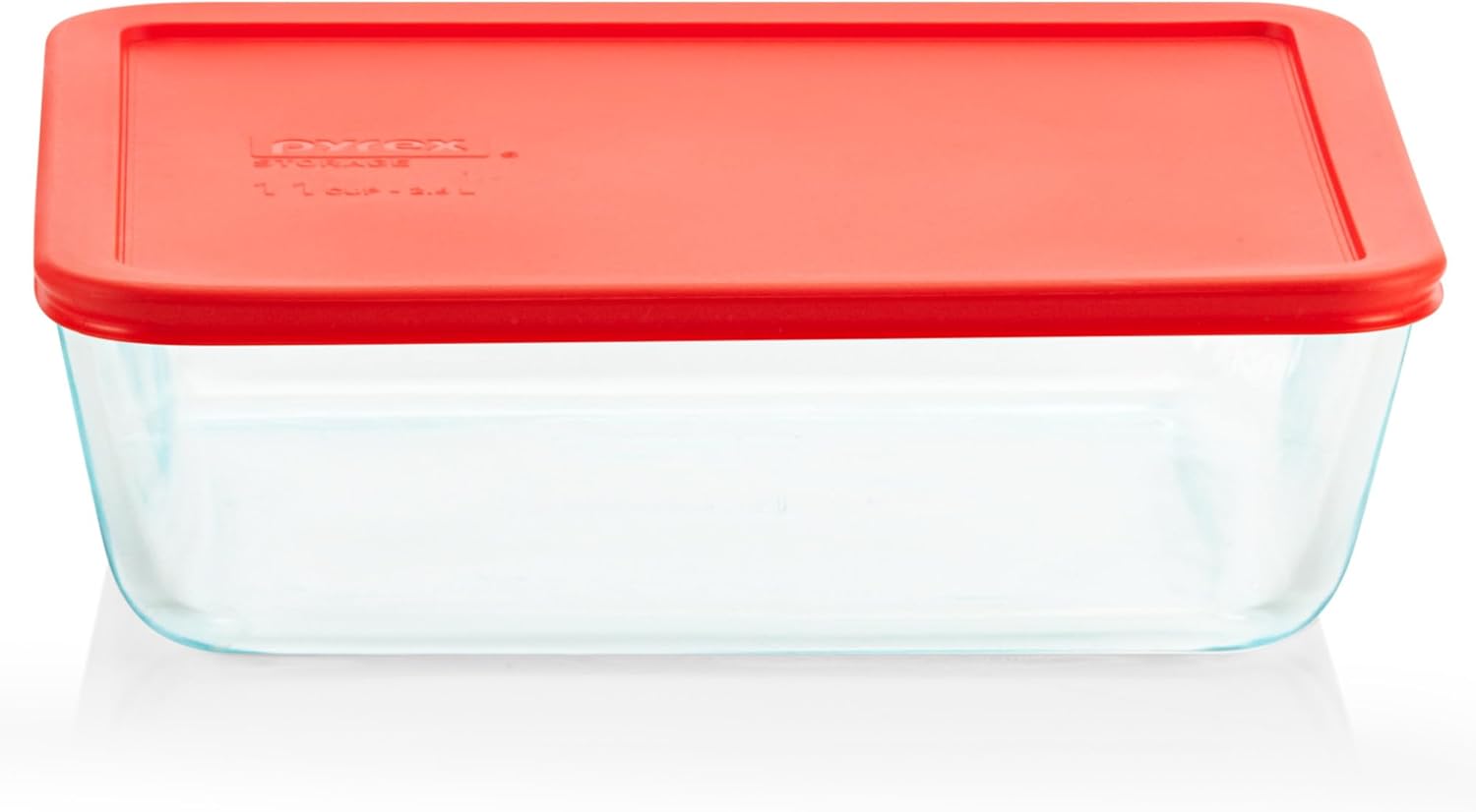 Pyrex Simply Store Glass Food Storage Container - 11 Cup | BPA-Free Lids, Freezer & Microwave Safe