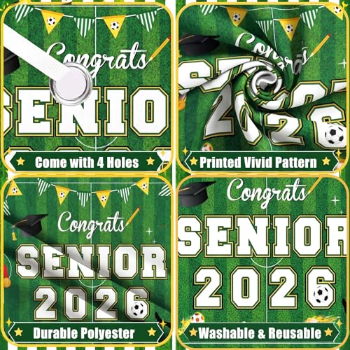 Soccer Graduation Banner | Class of 2026 Decor | 71x43in