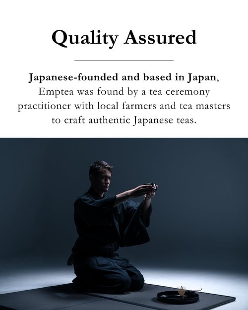 Emptea Sencha Japanese Green Tea Loose Leaf - Asamushi Light Steamed First Harvest Tea Masters Blend Oragnic Unsweetened Japanese Green Tea 2.82 oz (80g)