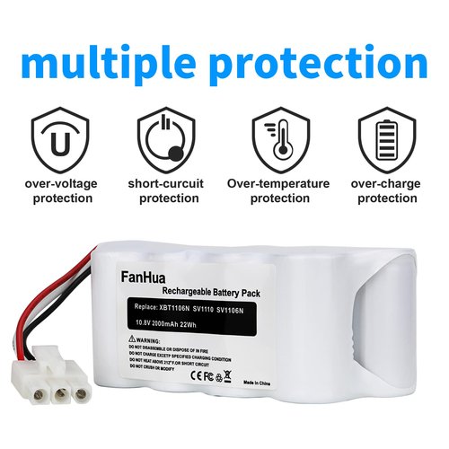 Fanhua 10.8V Replacement Battery Compatible with Shark XBT1106N SV1110 SV1106N SV1110N SV116N Freestyle Navigator Cordless Stick Vacuum