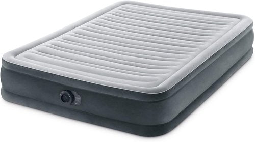 Intex Mid-Rise Air Mattress - Built-in Pump & Dura-Beam Deluxe Comfort, Full Size | Portable Luxury Travel Bed for Adults
