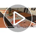 Fall Table Runner with Pumpkin Eucalyptus Design - 13x72 Inch Seasonal Decor