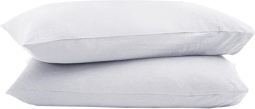 Skiennix 100% French Linen Pillowcase Set - Soft, Breathable Envelope Closure for Luxury Comfort | Ideal Gift for Mother's Day