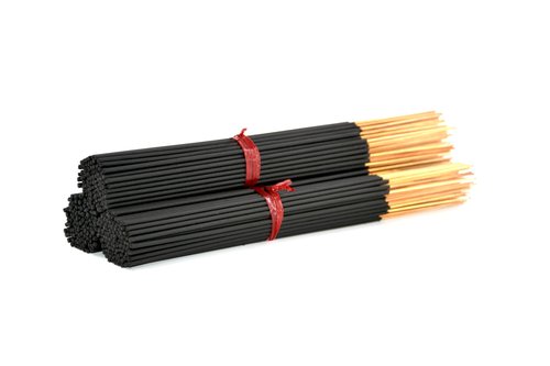 2000 Unscented Charcoal Black Incense Sticks 11" Bulk - 100% Natural Charcoal, Joss and Bamboo Punk Blanks - Great for DIY Aromatherapy Incense Making.