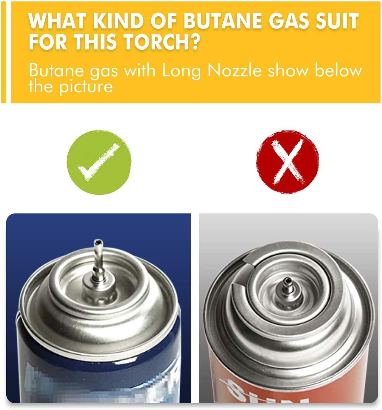 TBTeeK Butane Torch - Adjustable Flame Kitchen Torch with Safety Lock | 2-Pack for Cooking & DIY