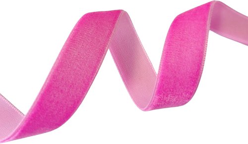 Abbaoww Hot Pink Velvet Ribbon - 10 Yards, 1 Inch Wide for Gift Wrapping & DIY Bow Making