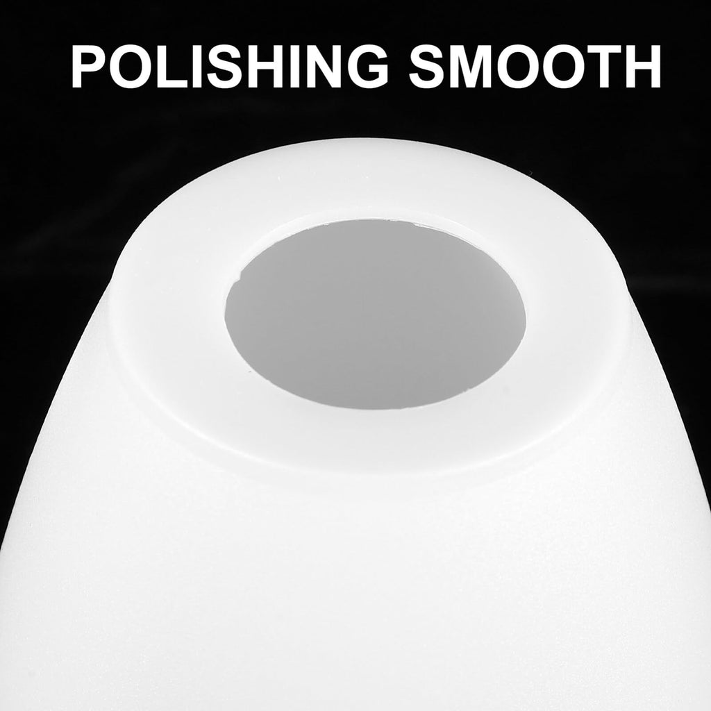 Holibanna Table Lamp Shade Replacement 4-Pack Plastic Flat Head Lamp Cover Dome Shape Light Shades for Bedroom Living Room Home Lighting