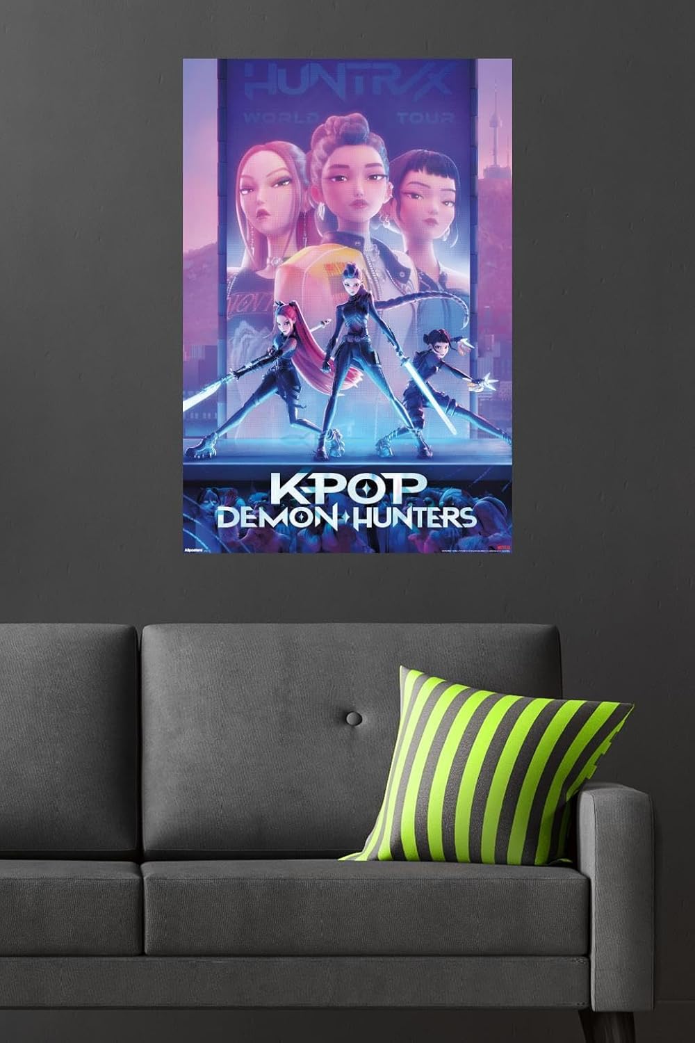Netflix KPop Demon Hunters Poster - Unframed Wall Art, 34" x 22.4" | Perfect for Fans