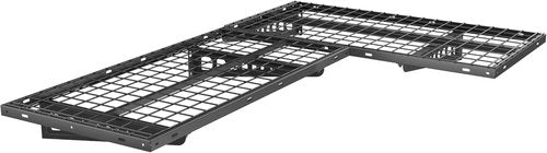 FLEXIMOUNTS 2x4ft Corner Wall Shelving - Heavy-Duty Garage Storage Rack | 660lbs Capacity, Black