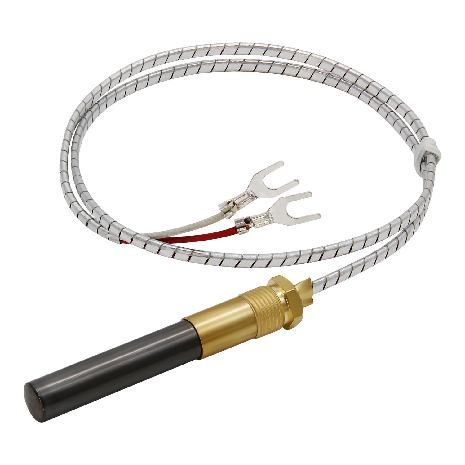 Poagavgs 24" Thermopile Generates Q313A 750 Millivolt Thermopile Assemblies Replacement for Gas Fryer Fireplace Gas Water Heater