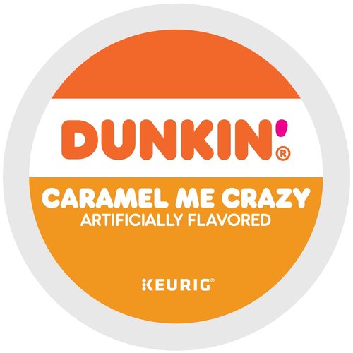 Dunkin' Caramel Me Crazy Coffee - 88 Flavored Keurig K-Cup Pods for Delicious Brews