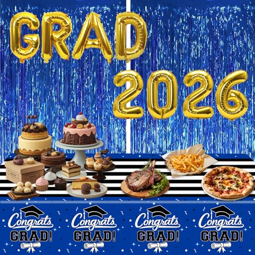 Class of 2026 Graduation Party Decorations Set - 7 Pieces