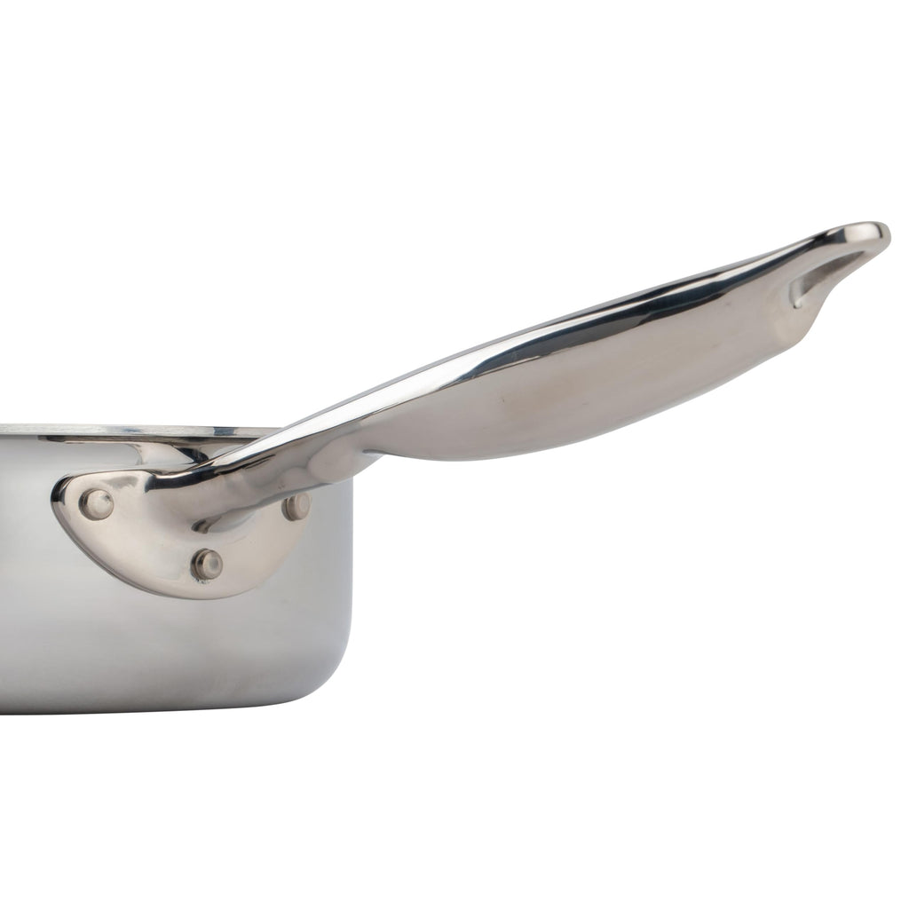 WINCO Tri-Ply Saute Pan, Silver