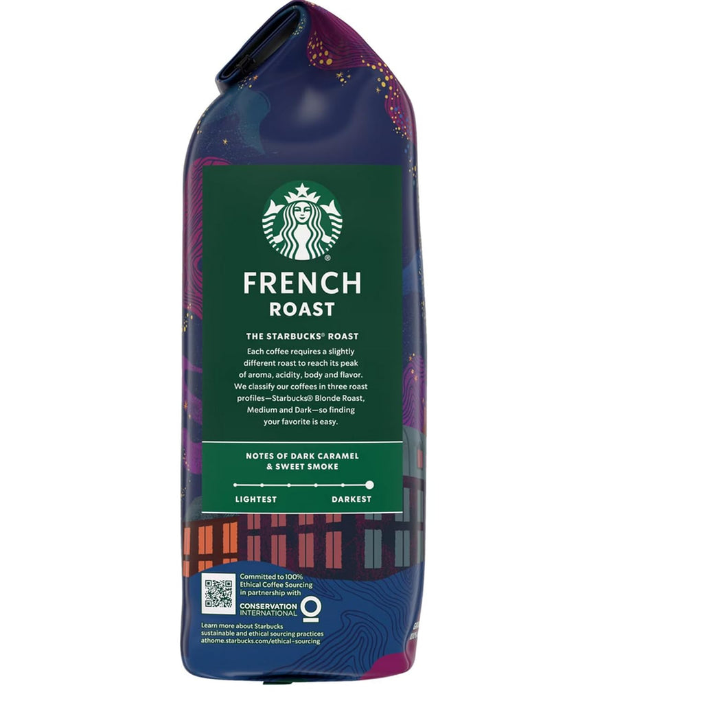 Starbucks French Roast Ground Coffee - Bold Flavor, Rich Aroma | 5 Pounds