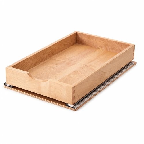 Draworia Pull Out Cabinet Drawers - 6x2 Size Options (12-23'W,18-21'D), Pre-Assembled with Soft Close Slides, Solid Beechwood, Easy Installation (14'W x 21'D)