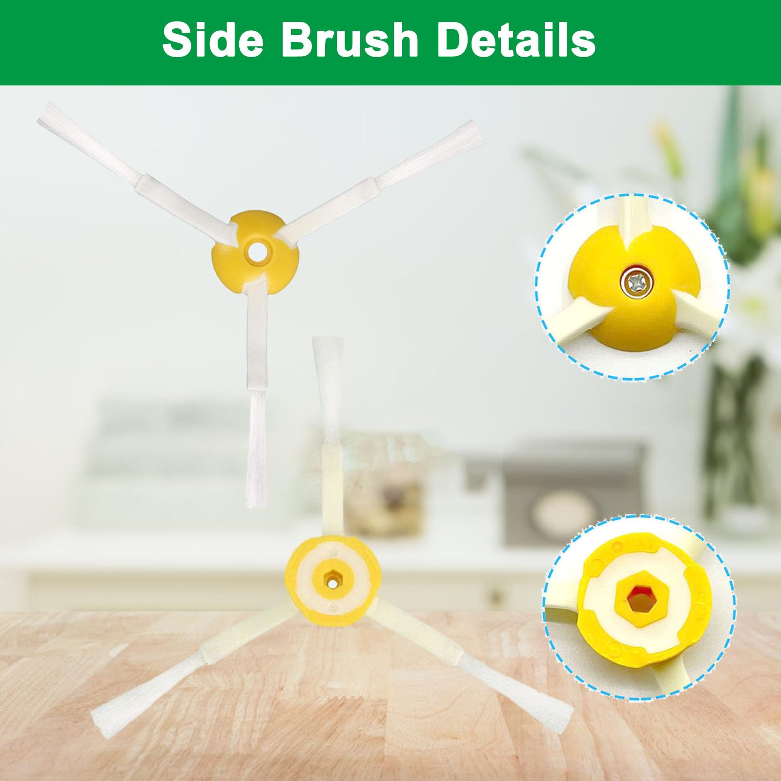 Replacement Roomba 800 900 Series Replacement Parts Compatible with irobot Roomba 805 960 860 861 866 870 880 890 900 960 980 981 985 Robot Vacuum 1 Debris Extractor 3 Filters 3 Side Brushes & 3Screws