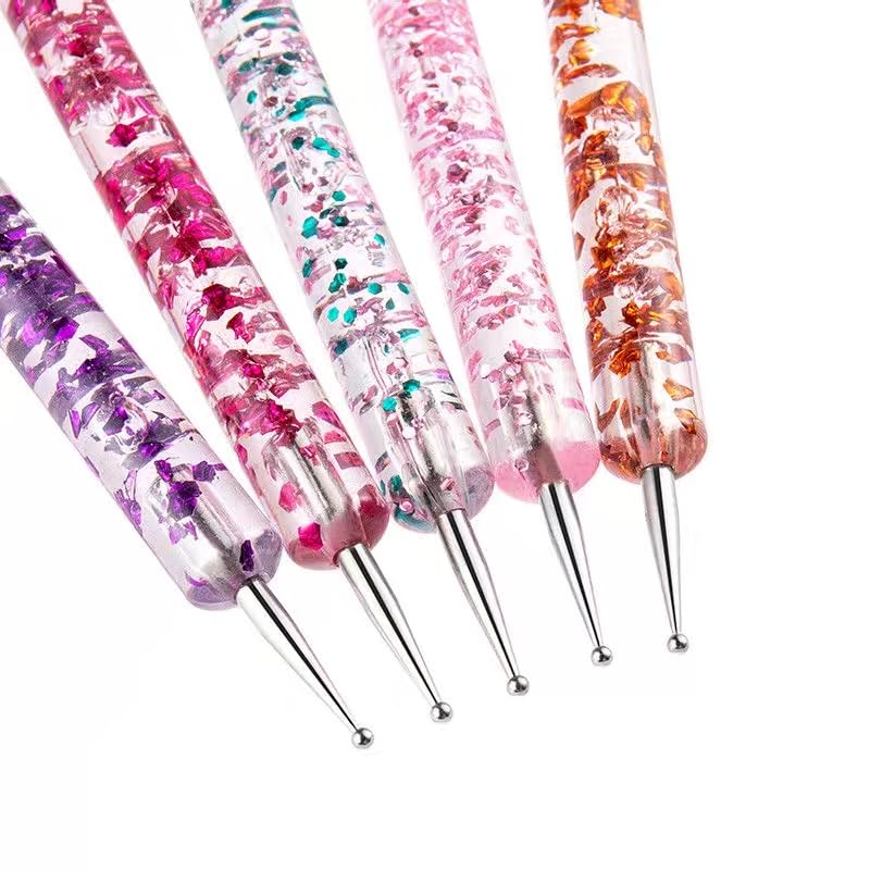 FULINJOY 10-Piece Nail Art Kit with Dotting Tools and Liner Brushes