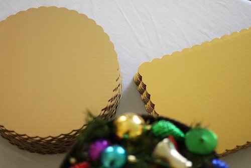 Southern Champion Tray 1665 Sturdy Corrugated Double Wall Cake Pad, Half Sheet, Gold Metallic, Greaseproof, 19" Length x 14" Width (Case of 25)