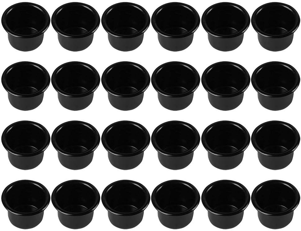 Skiennix 36-Piece Aluminum Candle Cup Set - Mini Taper Candle Holders in Black for Elegant Decor